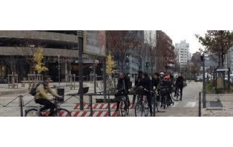 1er embouteillage de vélos à Lyon