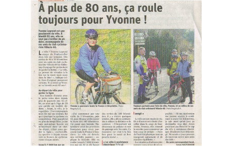 à plus de 80 ans, çà roule toujours pour Yvonne